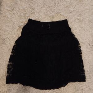 Lapis Women’s Black Lace A Line  Midi Skirt Size L